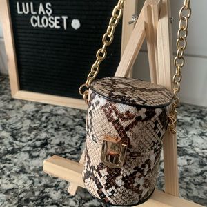Snakeskin Petite Handbag